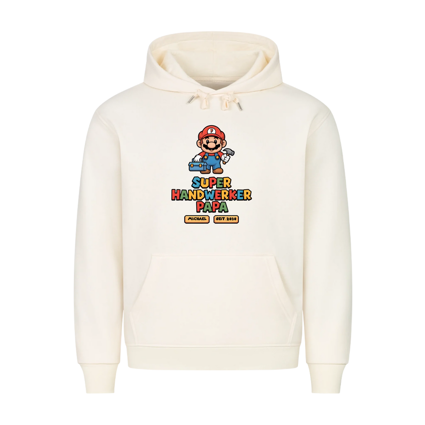 Personalisierbar - Super Handwerker Papa - Unisex Premium T-Shirt