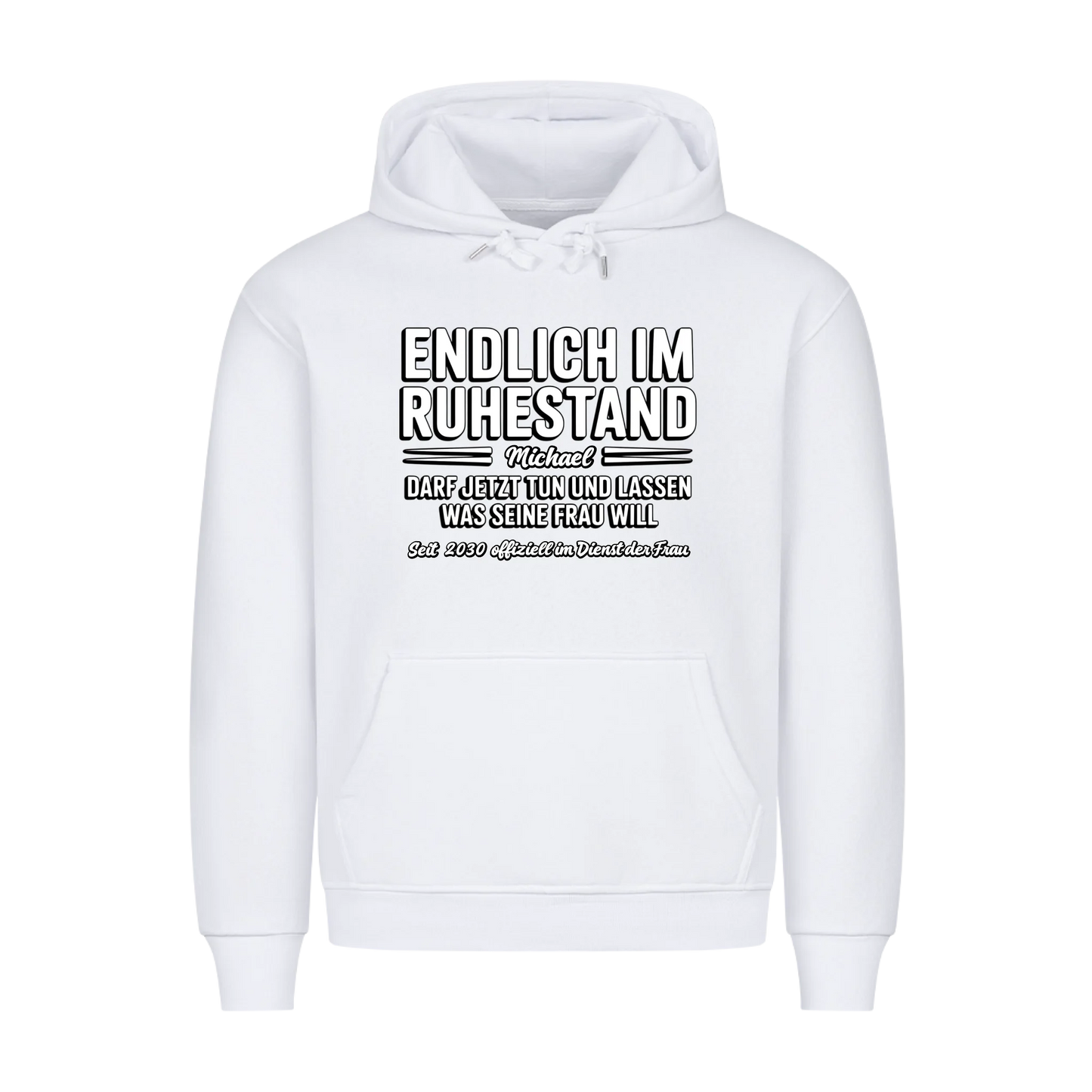 Personalisierbar - Endlich im Ruhestand - Unisex Premium T-Shirt