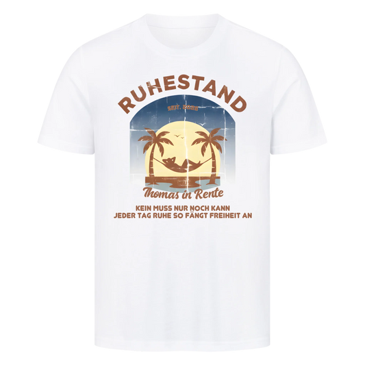 Personalisierbar - Ruhestand Freiheit - Unisex Premium T-Shirt