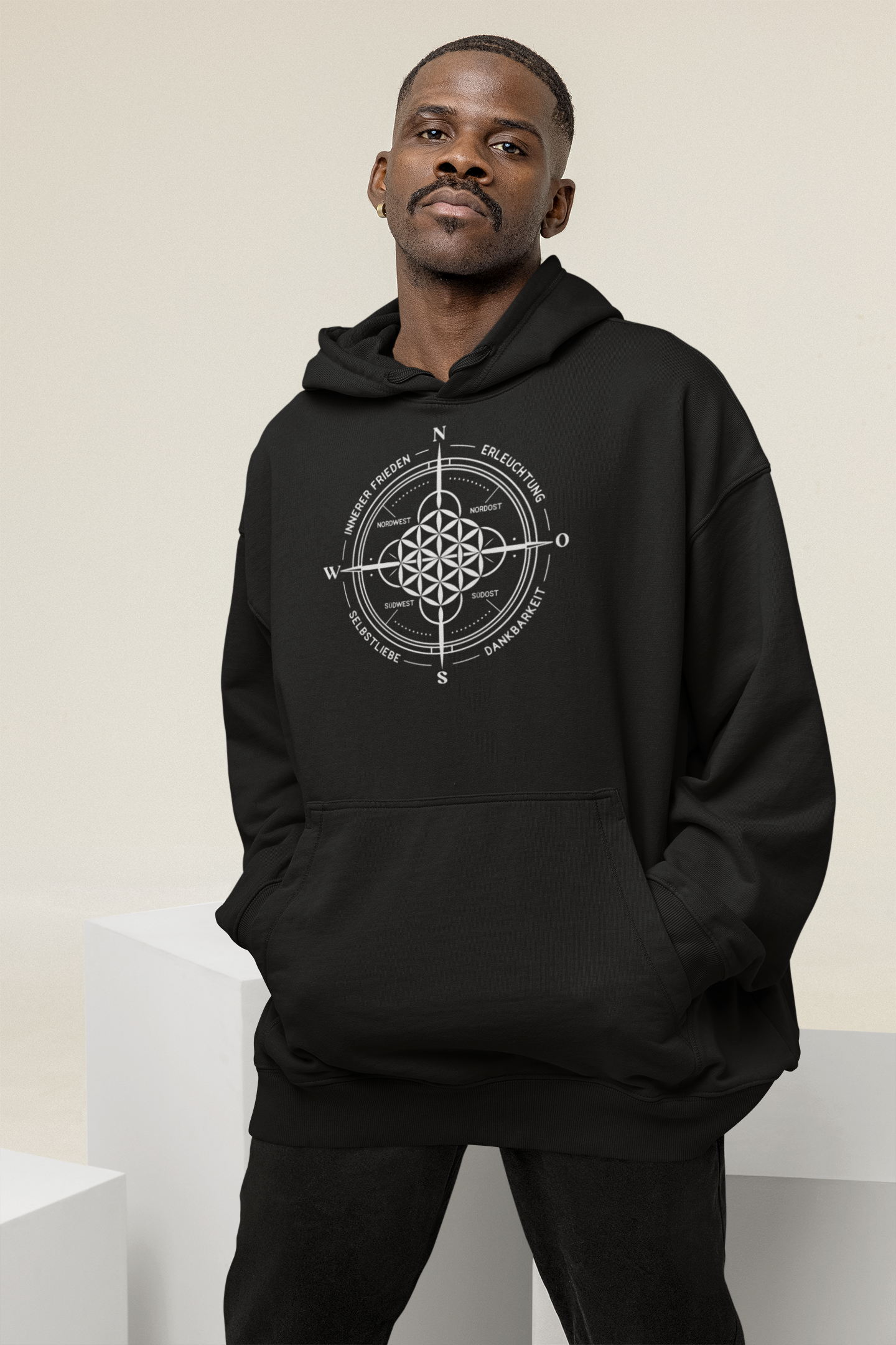 Light Compass of Clarity - VACANCY Oversized Hoodie