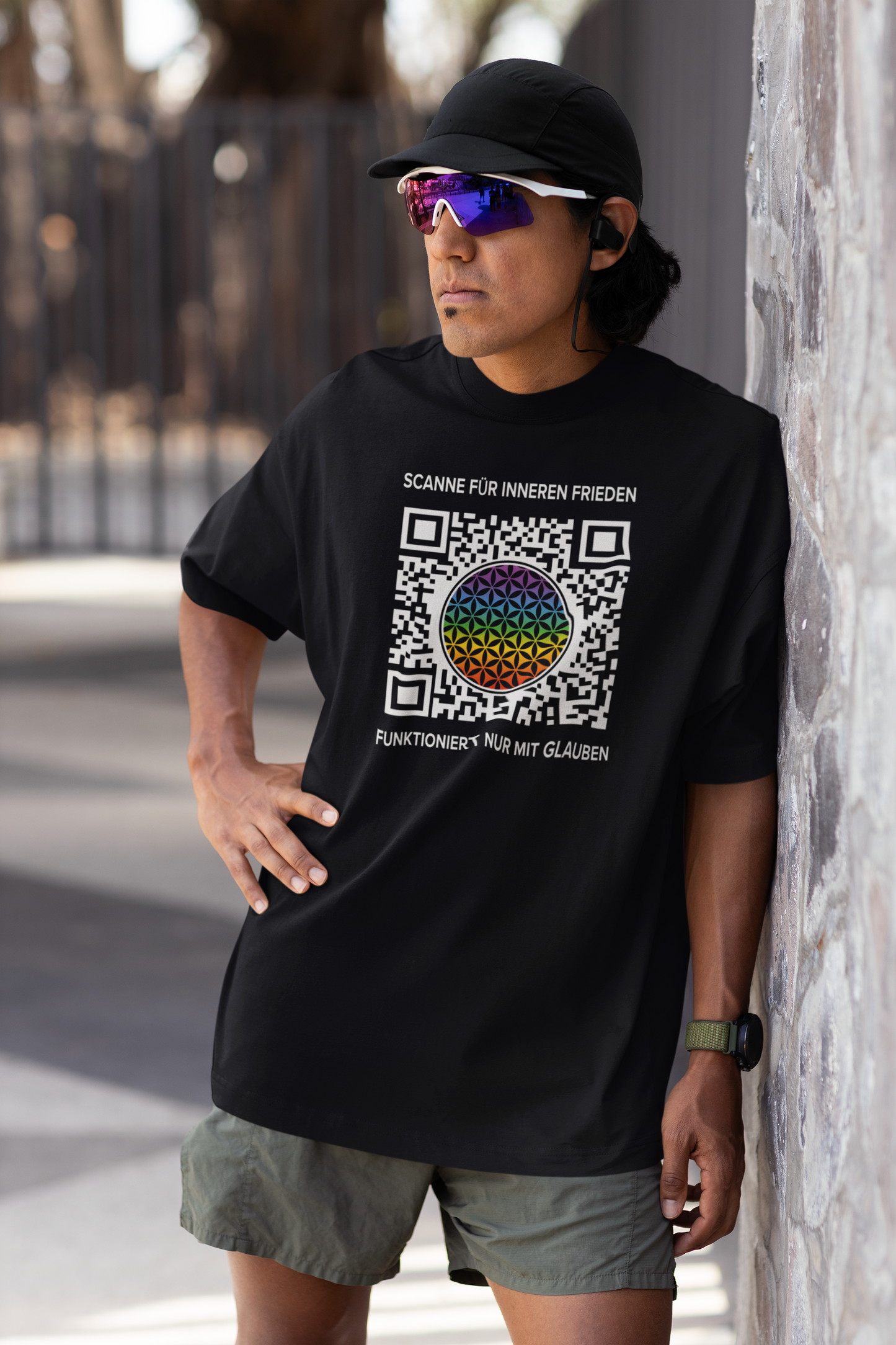 Glaubens QR-Code - VACANCY Oversized Shirt