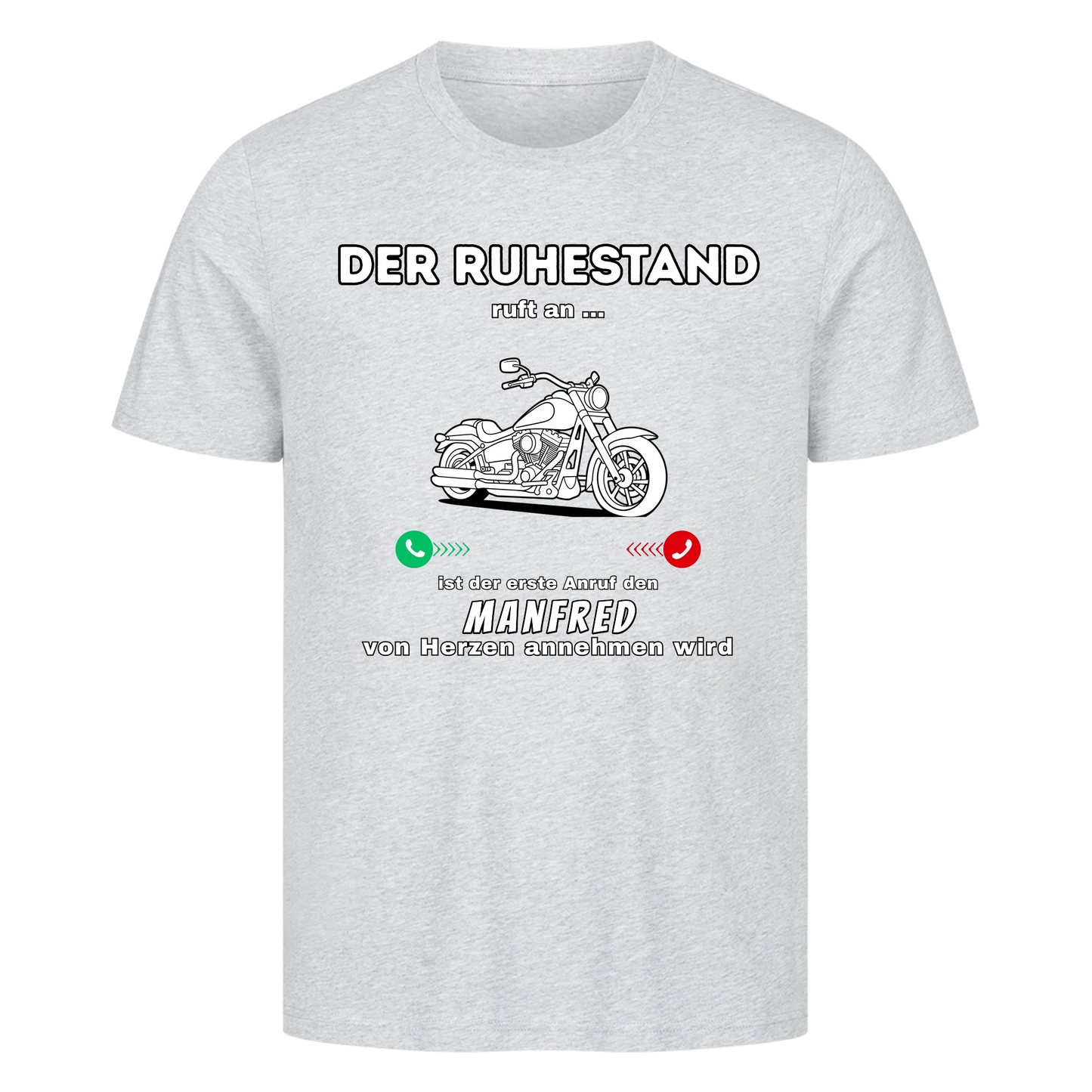 Personalisiert - Ruhestand Anruf Motorrad - Unisex Premium T-Shirt