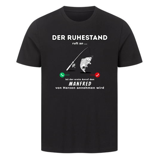 Personalisiert - Ruhestand Anruf Angeln - Unisex Premium T-Shirt