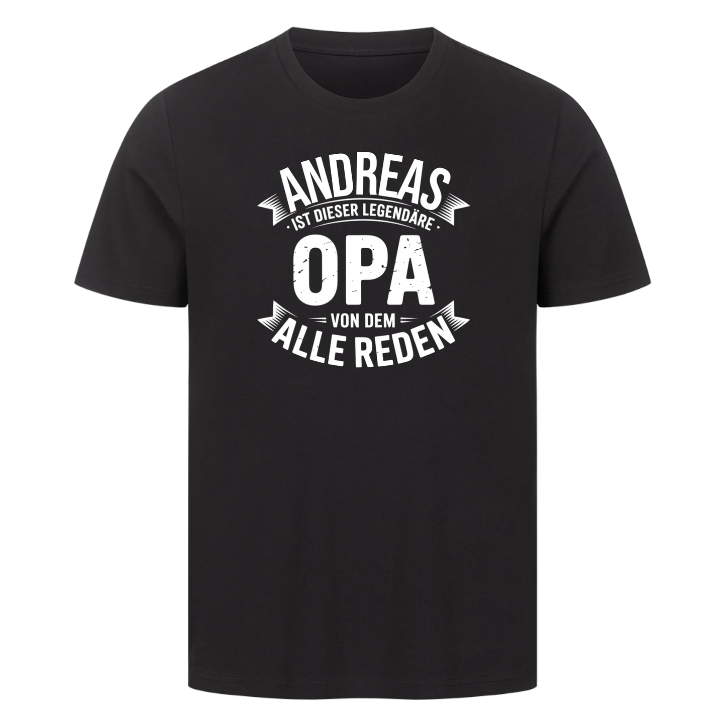 Personalisiert - Opa von dem alle reden - Unisex Premium T-Shirt