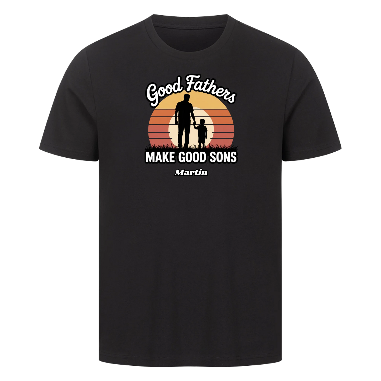 Personalisierbar - Good Fathers Sunset - Unisex Premium T-Shirt