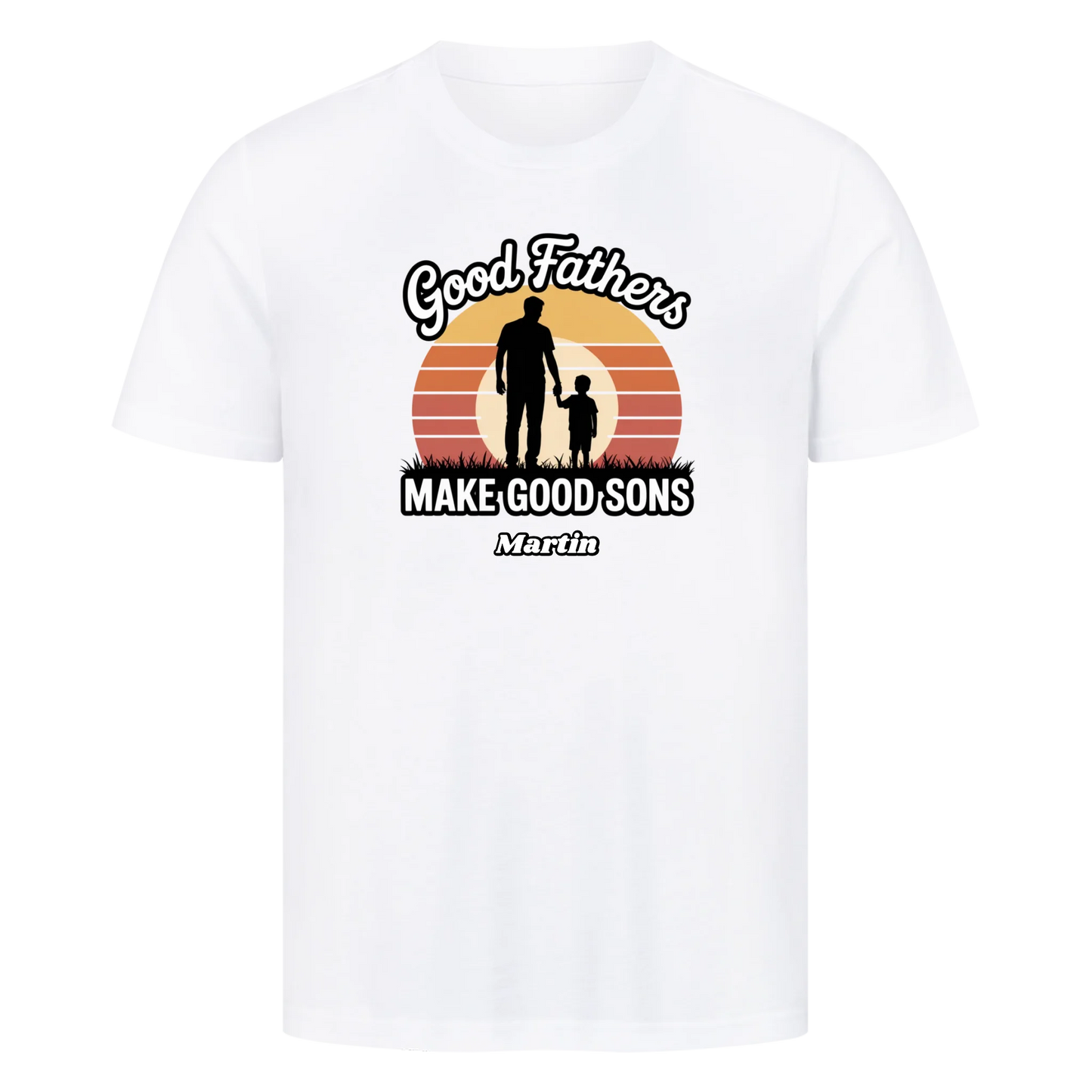 Personalisierbar - Good Fathers Sunset - Unisex Premium T-Shirt
