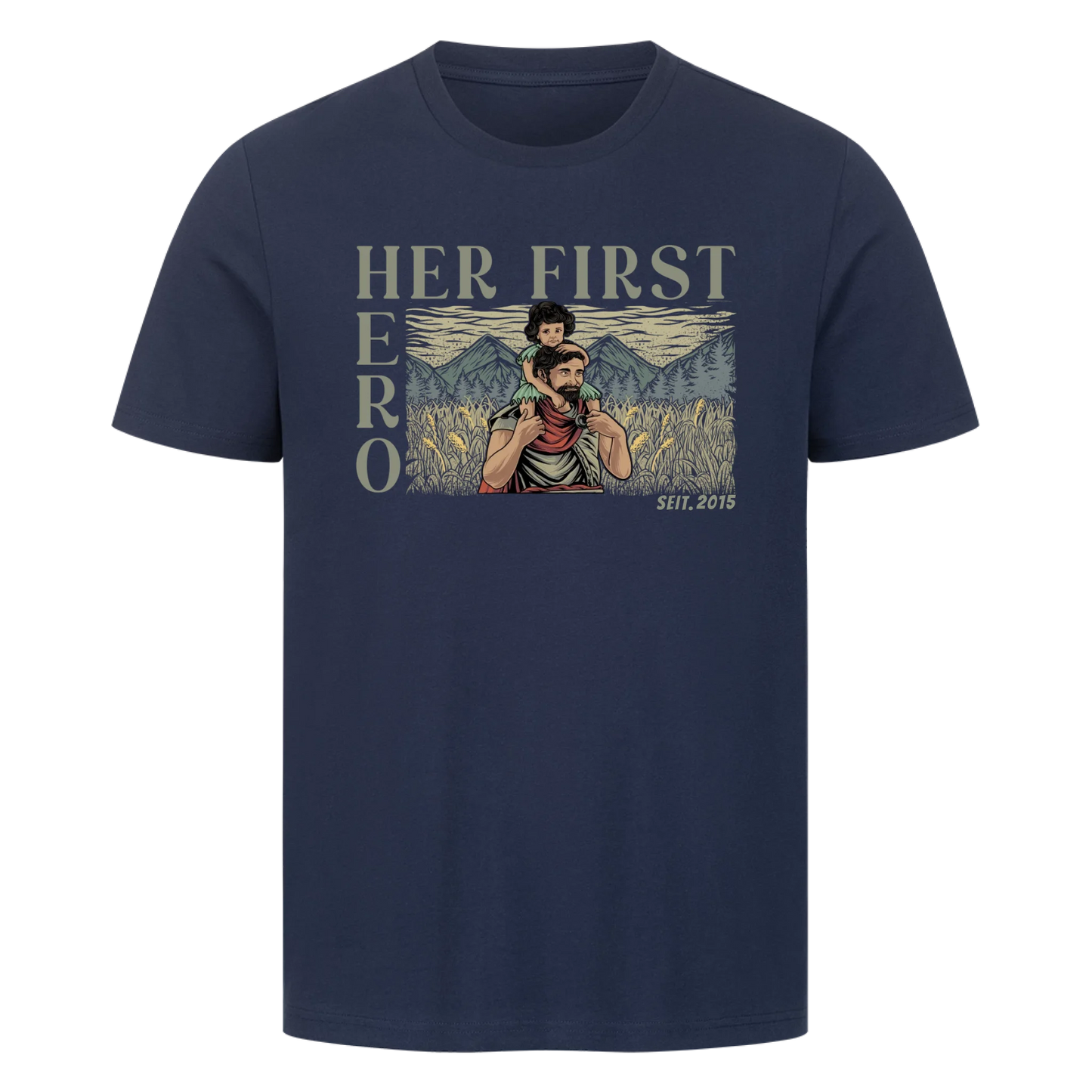 Personalisierbar - Her First Hero - Unisex Premium T-Shirt