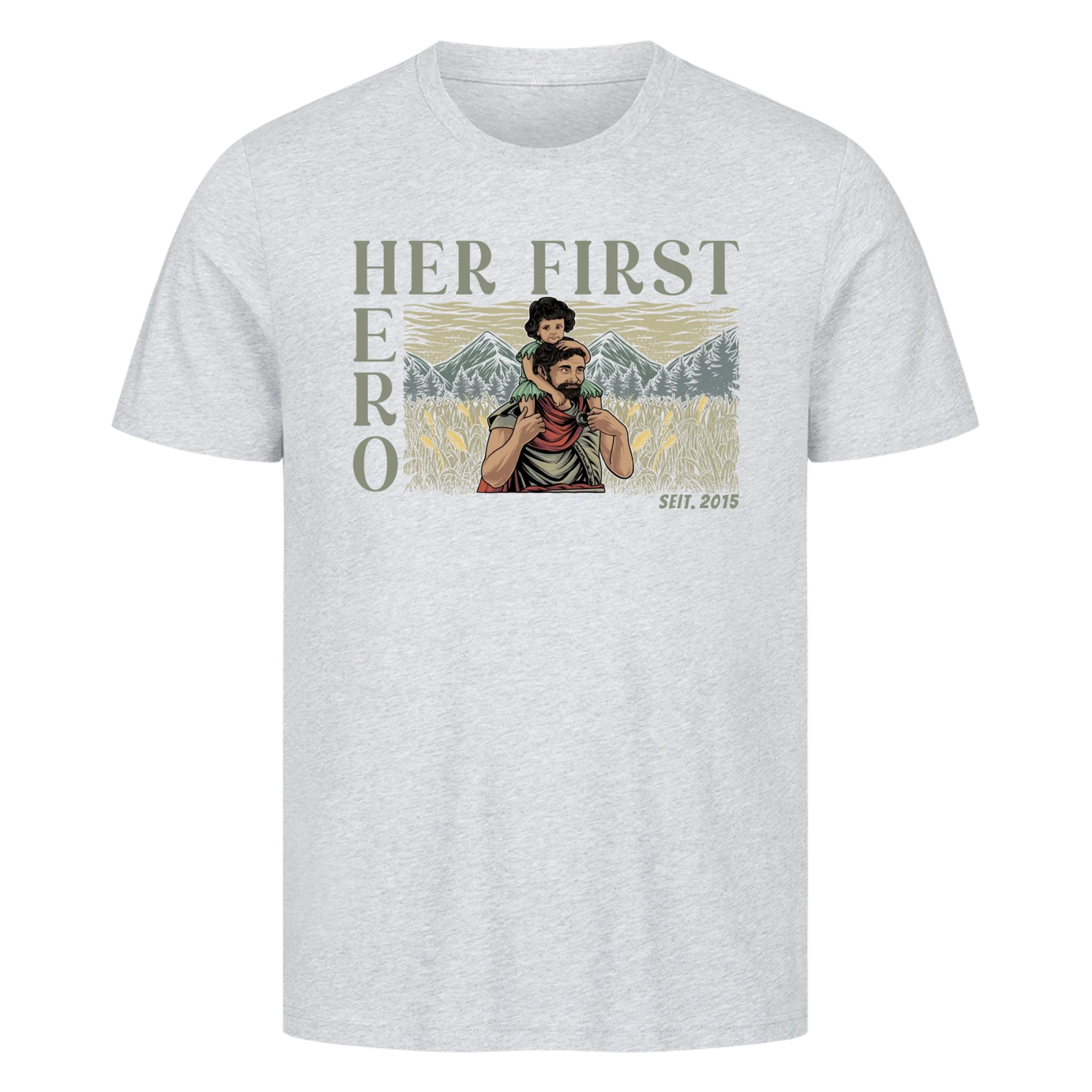 Personalisierbar - Her First Hero - Unisex Premium T-Shirt