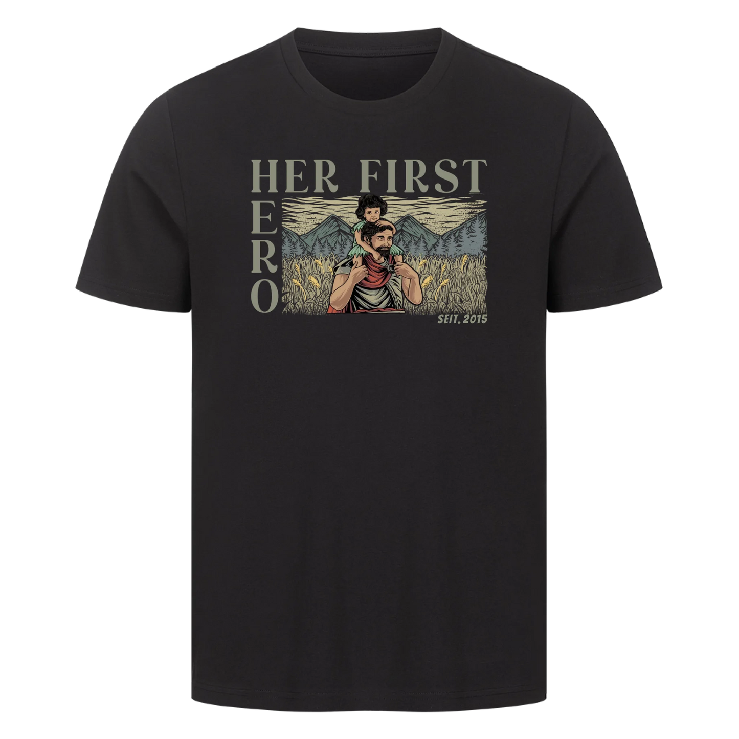 Personalisierbar - Her First Hero - Unisex Premium T-Shirt
