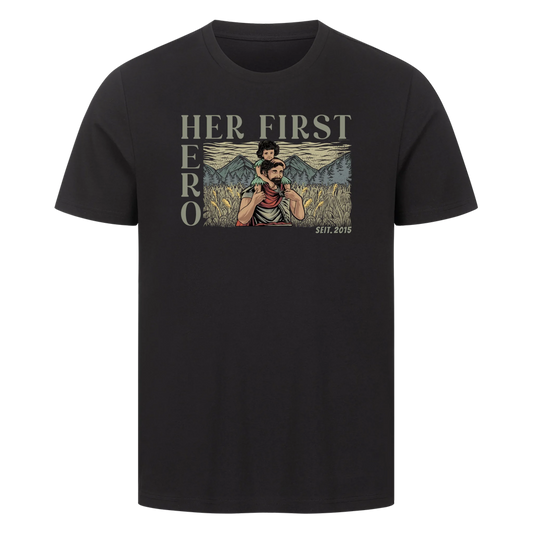 Personalisierbar - Her First Hero - Unisex Premium T-Shirt