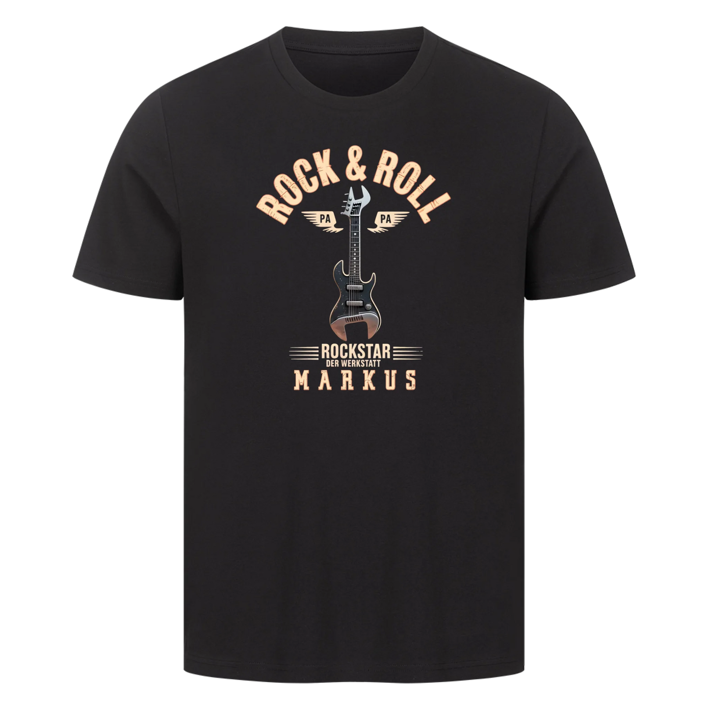 Personalisierbar - Rock & Roll Papa - Unisex Premium T-Shirt