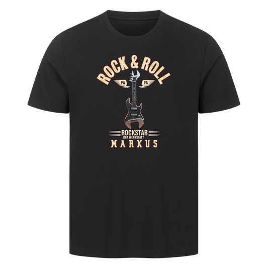 Personalisierbar - Rock & Roll Papa - Unisex Premium T-Shirt
