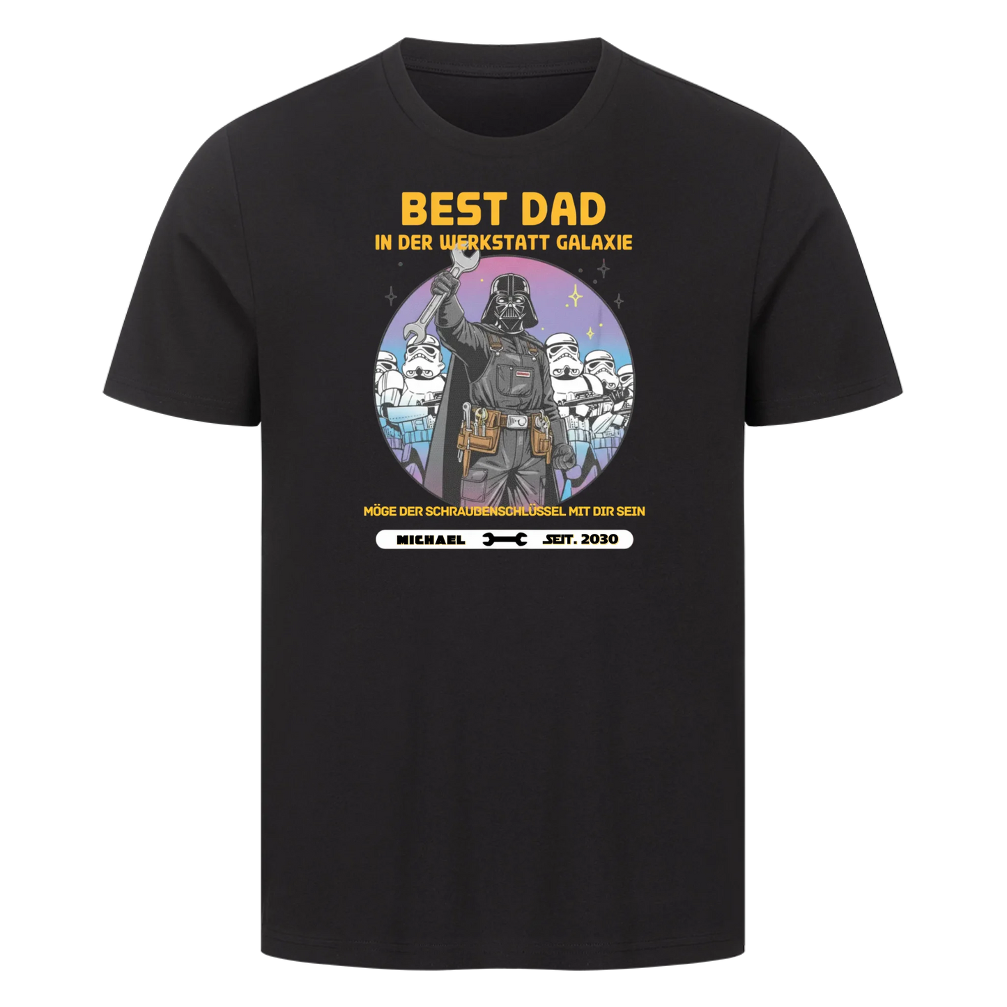 Personalisierbar - Best Dad in der Werkstatt - Unisex Premium T-Shirt