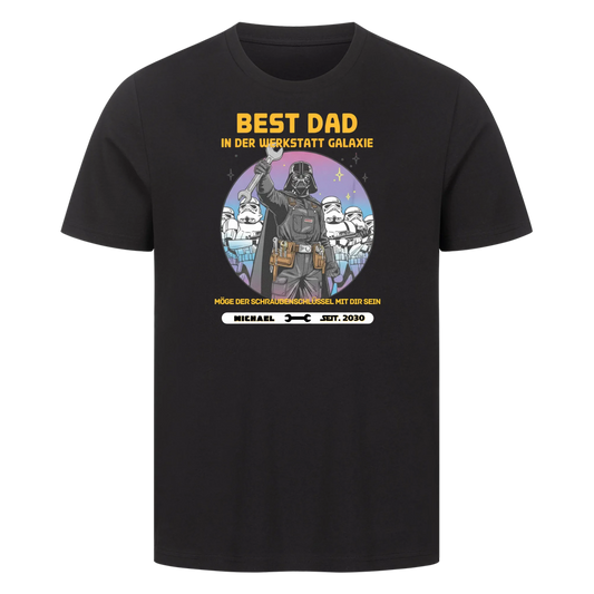 Personalisierbar - Best Dad in der Werkstatt - Unisex Premium T-Shirt