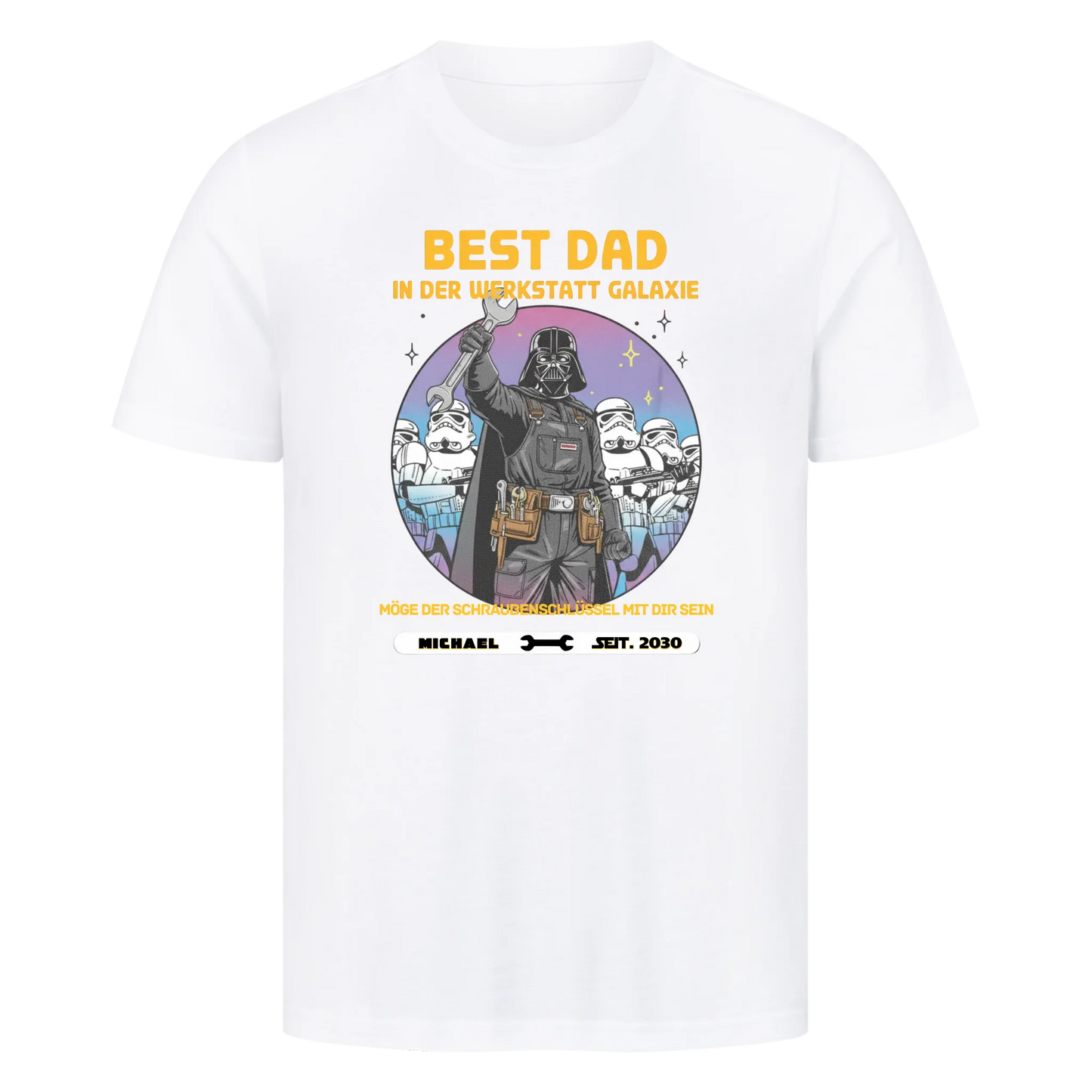 Personalisierbar - Best Dad in der Werkstatt - Unisex Premium T-Shirt