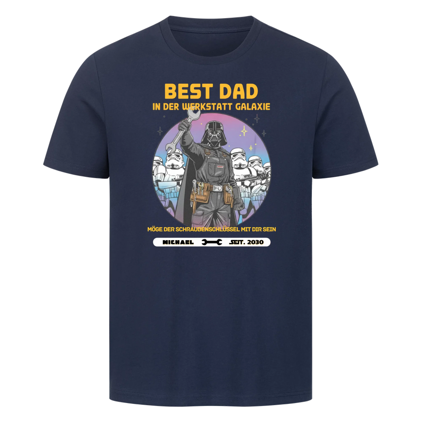 Personalisierbar - Best Dad in der Werkstatt - Unisex Premium T-Shirt