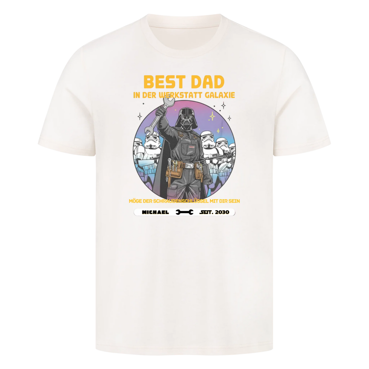 Personalisierbar - Best Dad in der Werkstatt - Unisex Premium T-Shirt