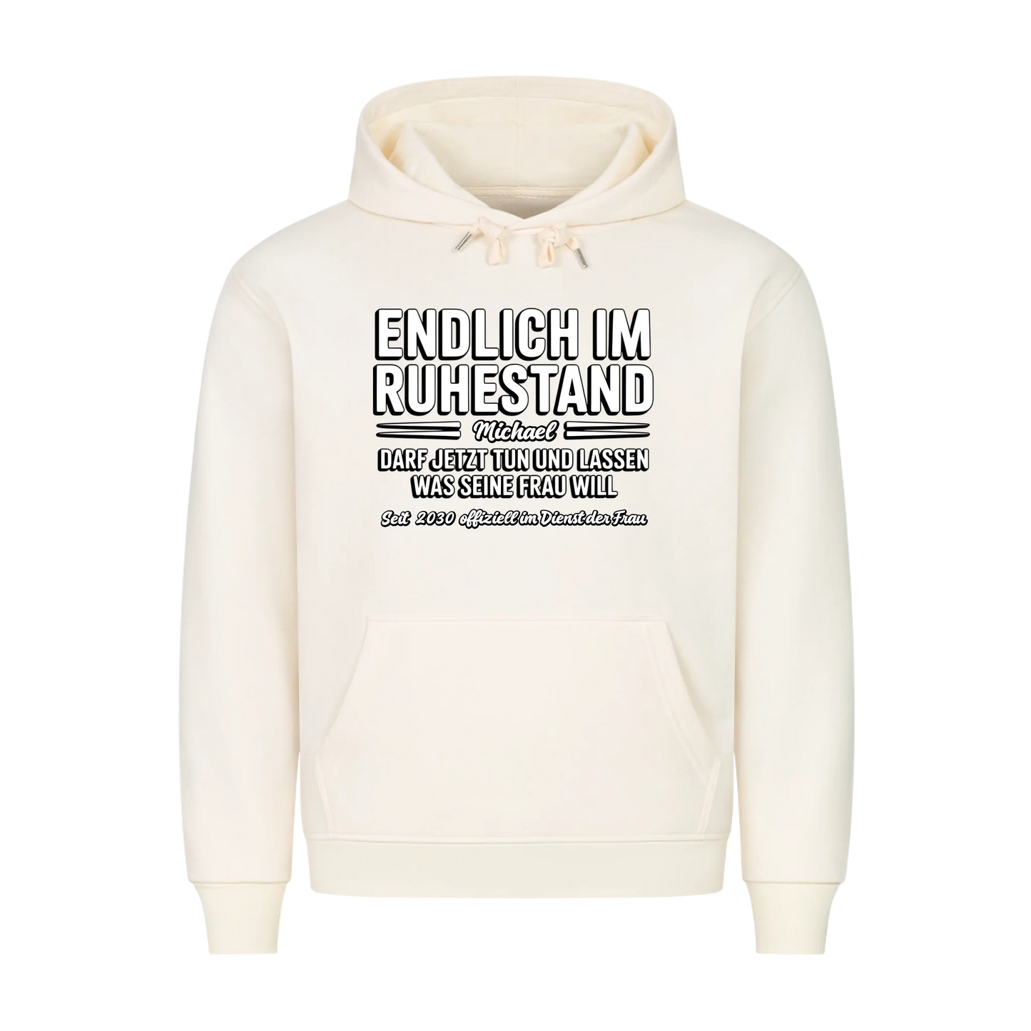 Personalisierbar - Endlich im Ruhestand - Unisex Premium T-Shirt