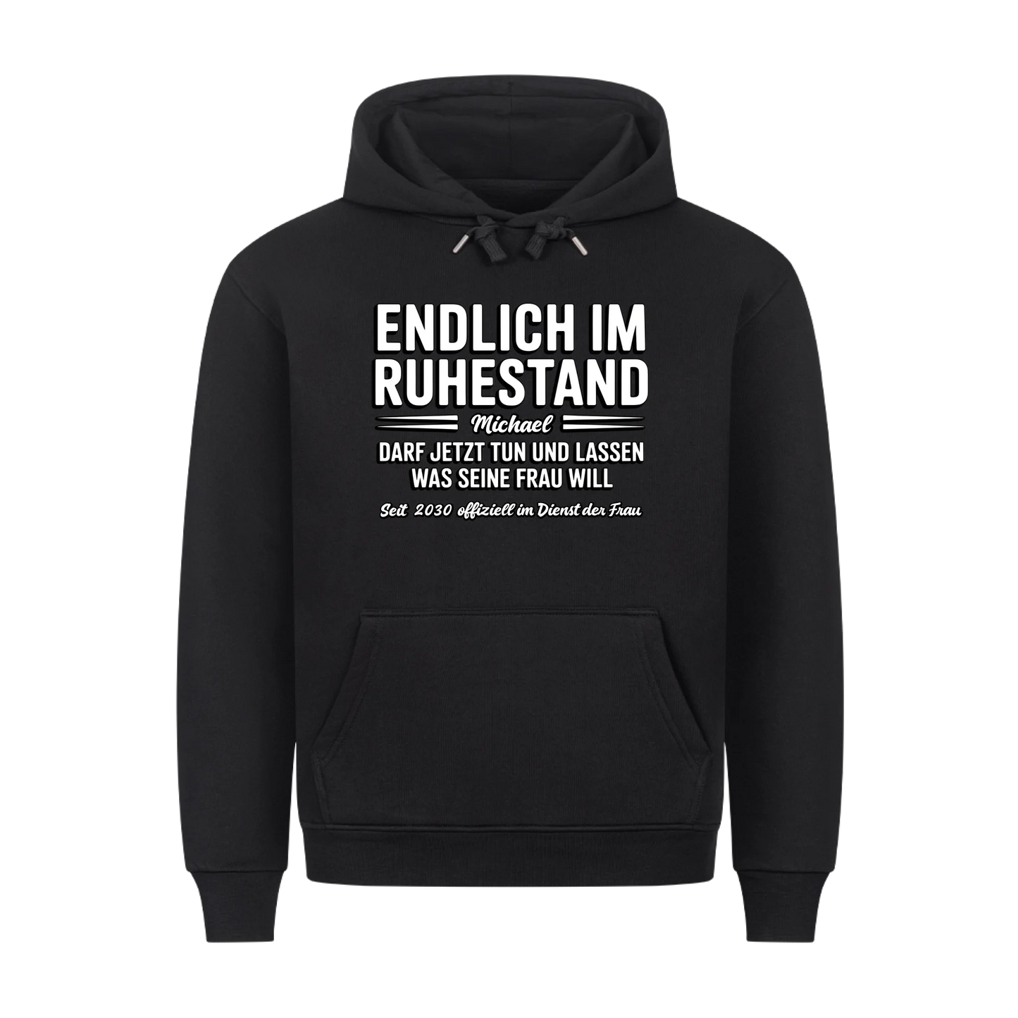 Personalisierbar - Endlich im Ruhestand - Unisex Premium T-Shirt