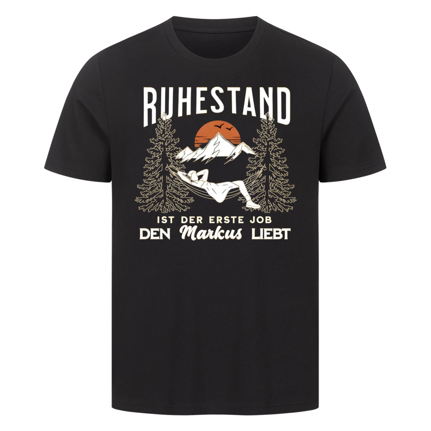 Personalisierbar - Ruhestand liege - Unisex Premium T-Shirt