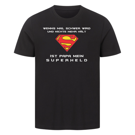 Personalisierbar - Superhelden Papa - Unisex Premium T-Shirt
