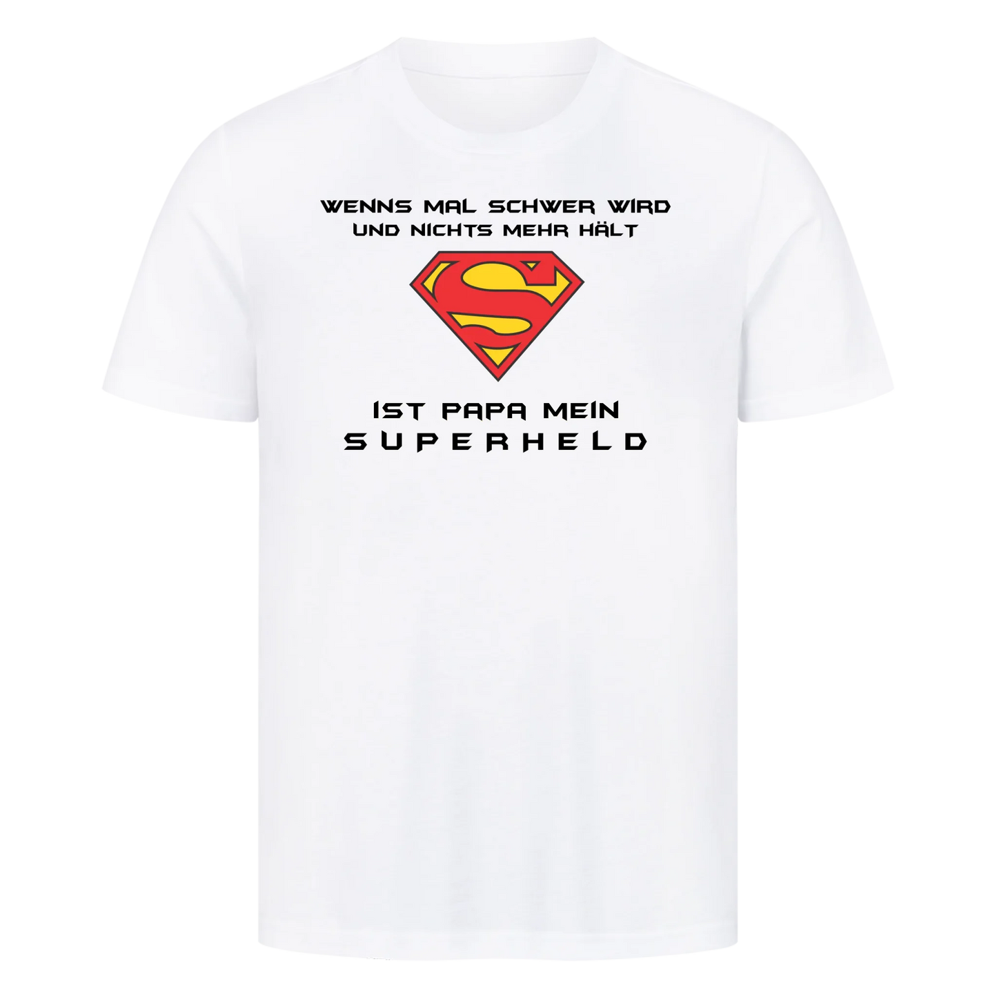 Personalisierbar - Superhelden Papa - Unisex Premium T-Shirt