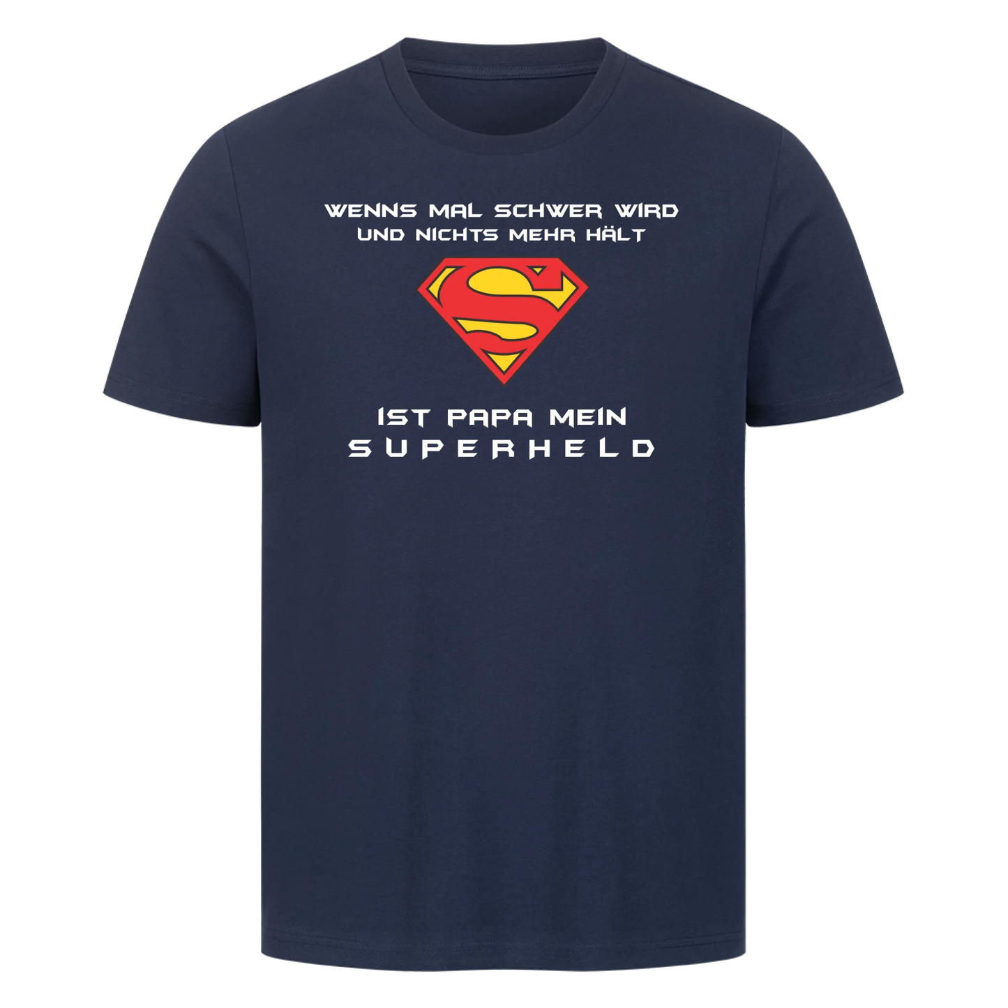 Personalisierbar - Superhelden Papa - Unisex Premium T-Shirt