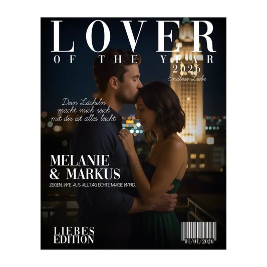 Personalisierbar - Couple Magazine - Glasaufsteller