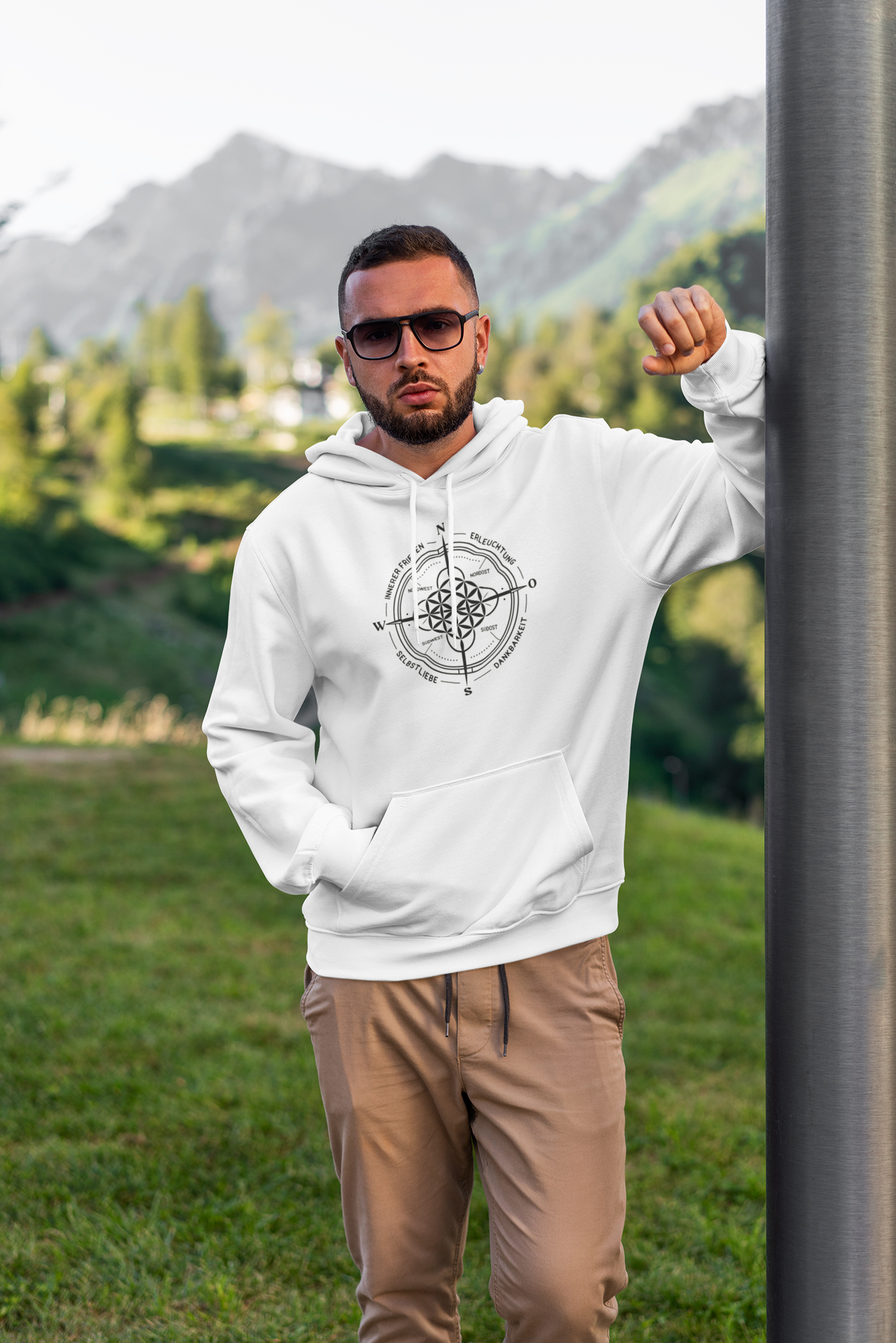 Lichtkompass der Klarheit - HigherBlanks Premium Hoodie