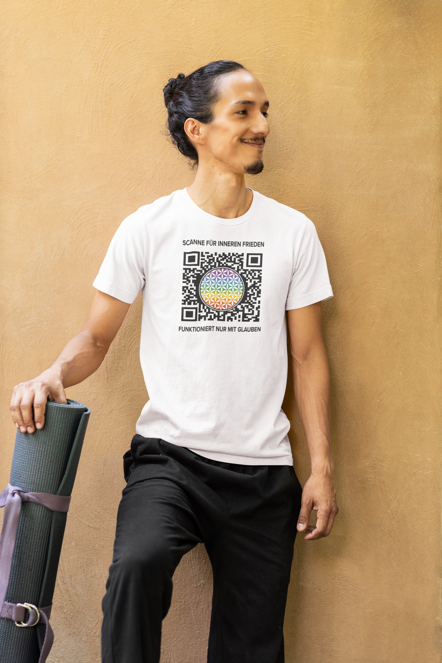 Faith QR Code - HigherBlanks Premium T-Shirt